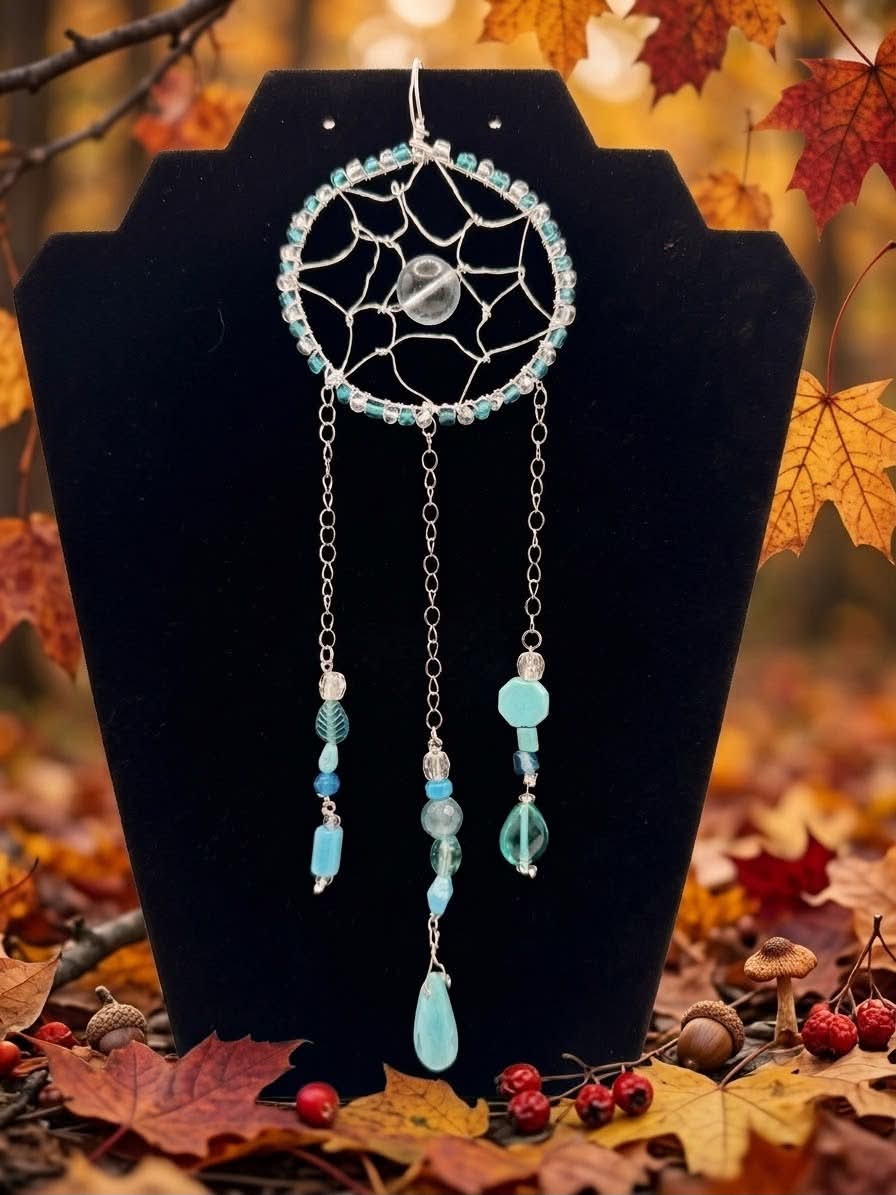 Beaded Wire Wrapped Dream Catcher